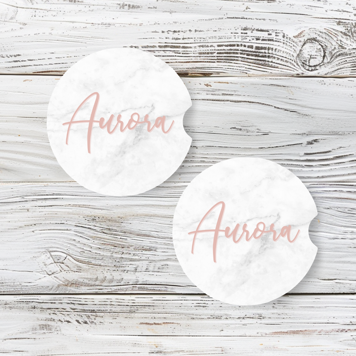 Personalized Car Coaster - Aurora (Set of 2)