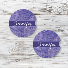 Personalized Car Coaster - Jennifer (Set of 2)