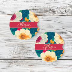 Personalized Car Coaster - Allison (Set of 2)