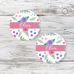 Personalized Car Coaster - Olivia (Set of 2)