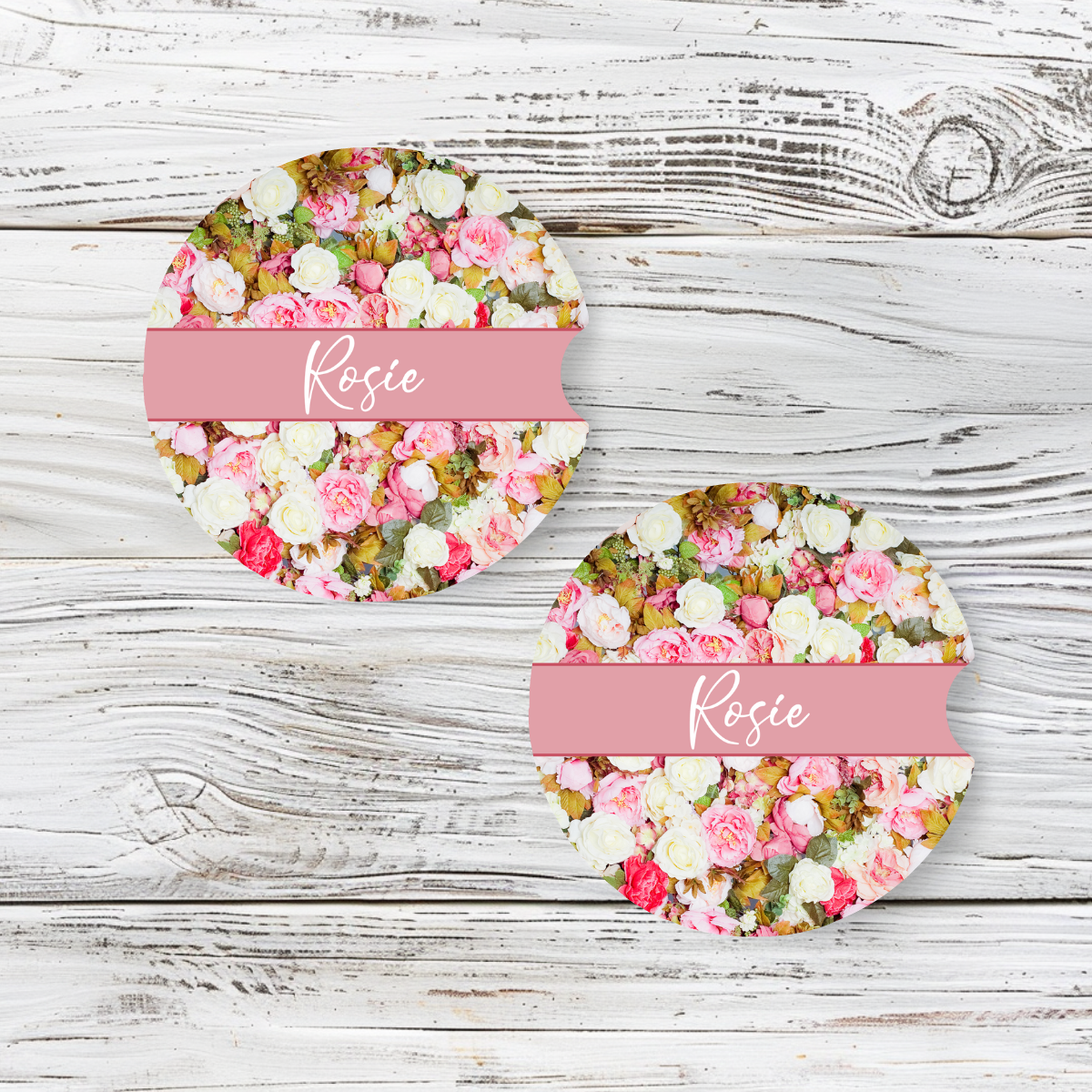 Personalized Car Coaster - Rosie (Set of 2)