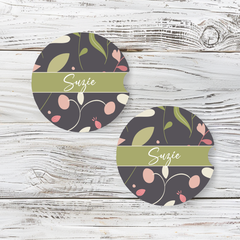 Personalized Car Coaster - Suzie (Set of 2)
