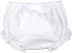 Monogrammed White Bloomers | 0-3 Months