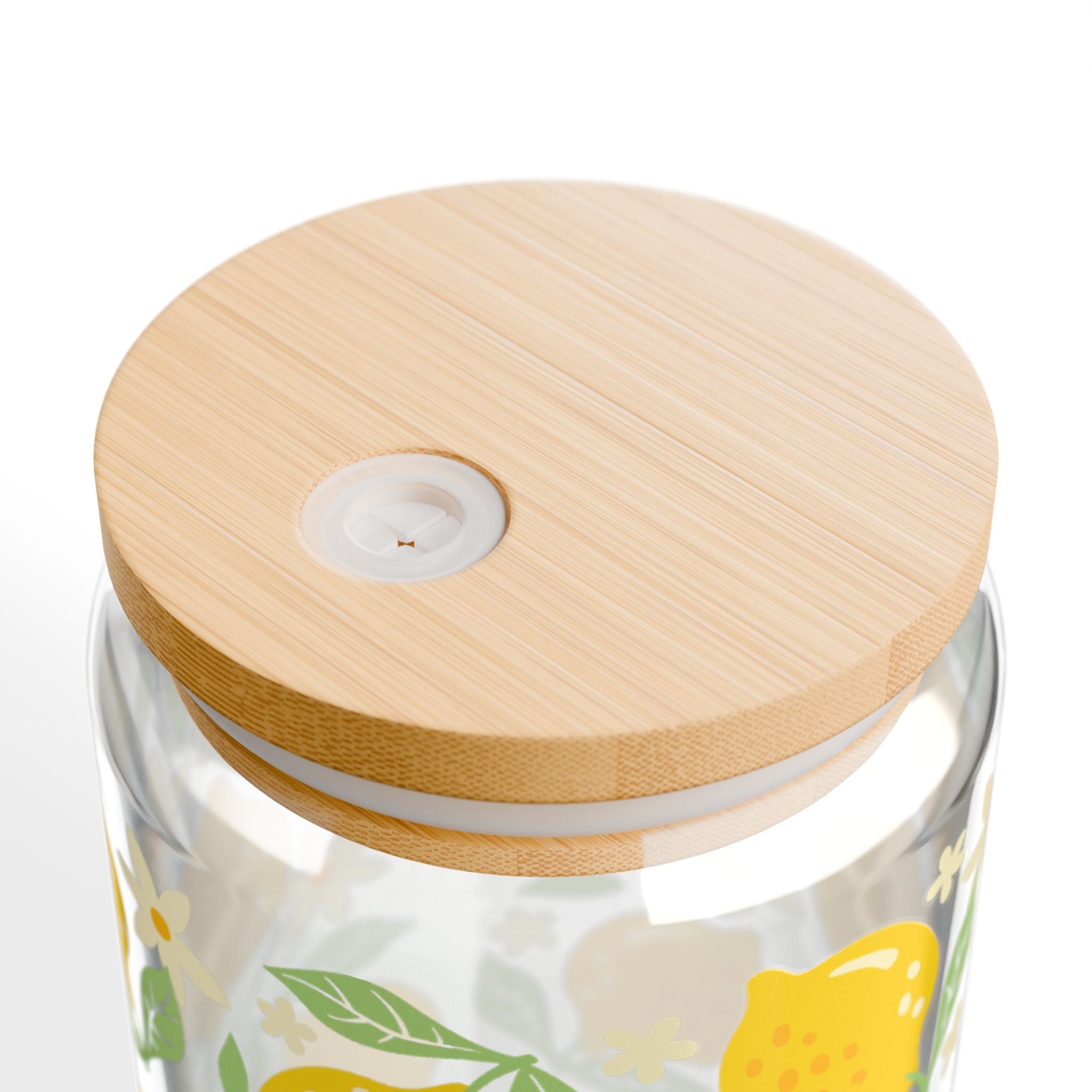 Lemons 16oz Glass Can