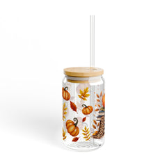 Bookish Fall 16oz Glass Can