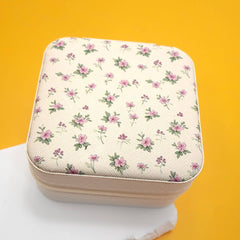 Floral Travel Jewelry Organizer