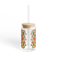 God Is The Strength 16oz Glass Can