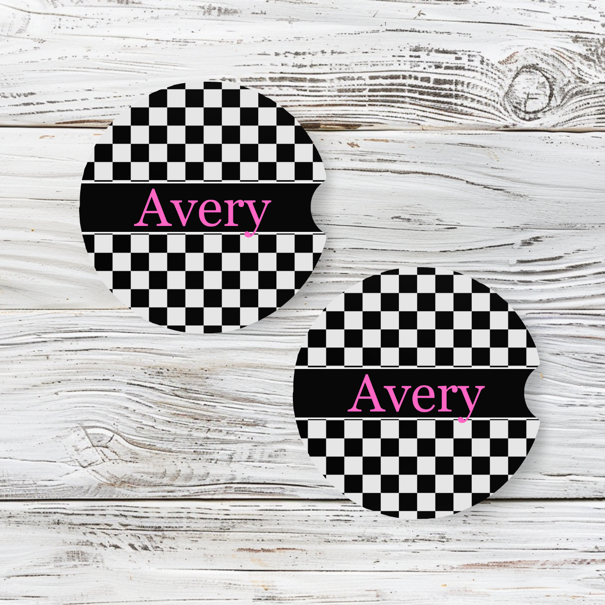 Personalized Car Coaster - Avery (Set of 2)