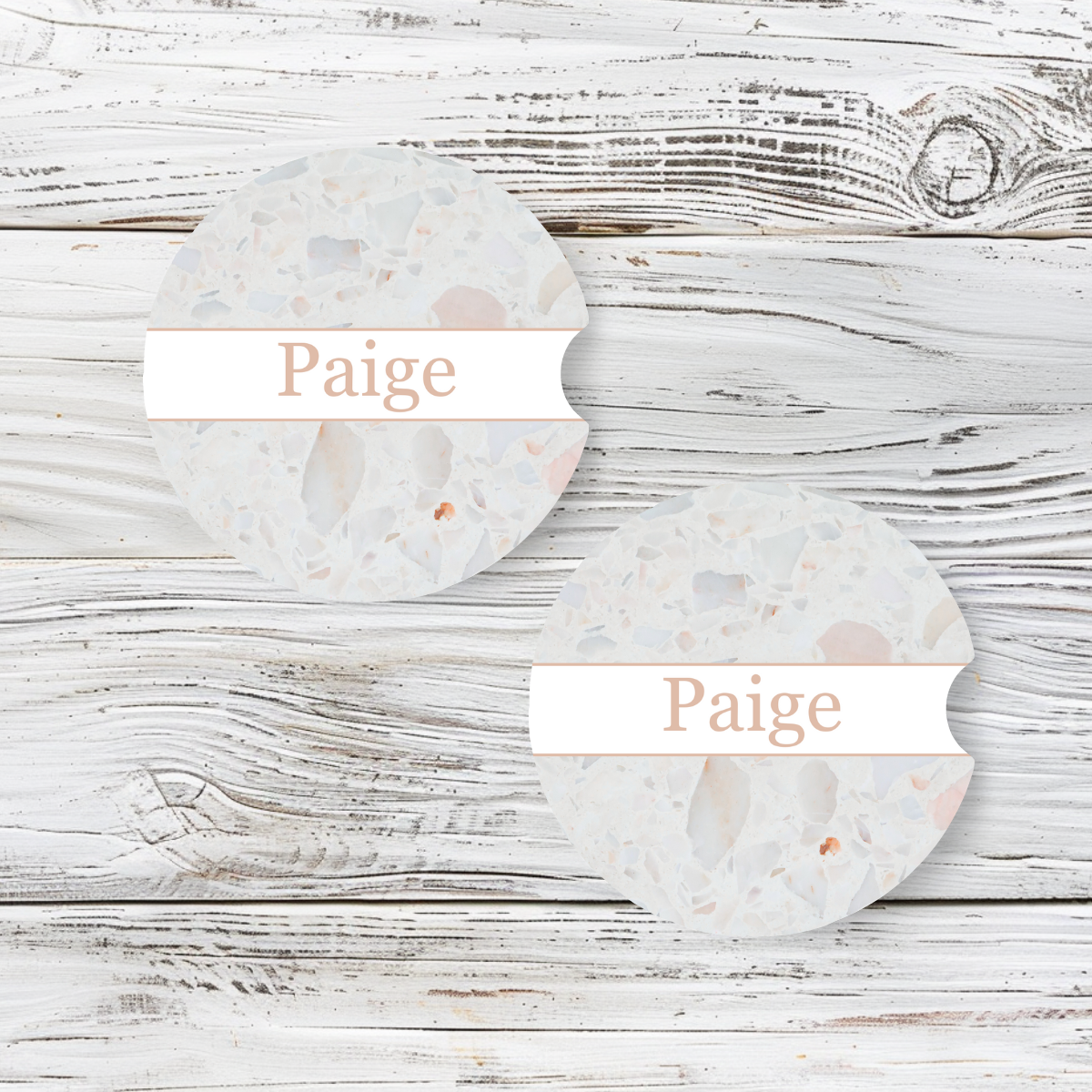 Personalized Car Coaster - Paige (Set of 2)