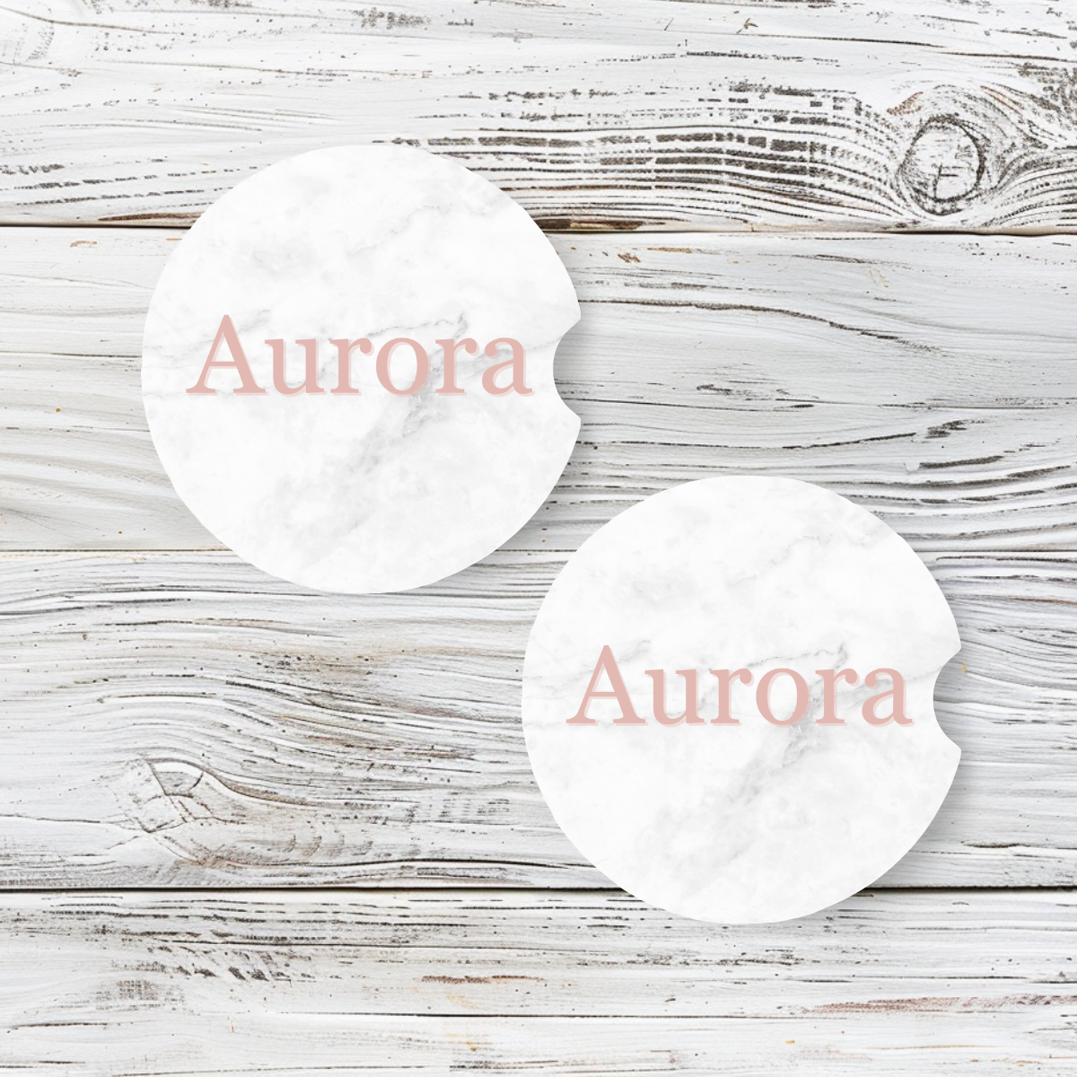 Personalized Car Coaster - Aurora (Set of 2)