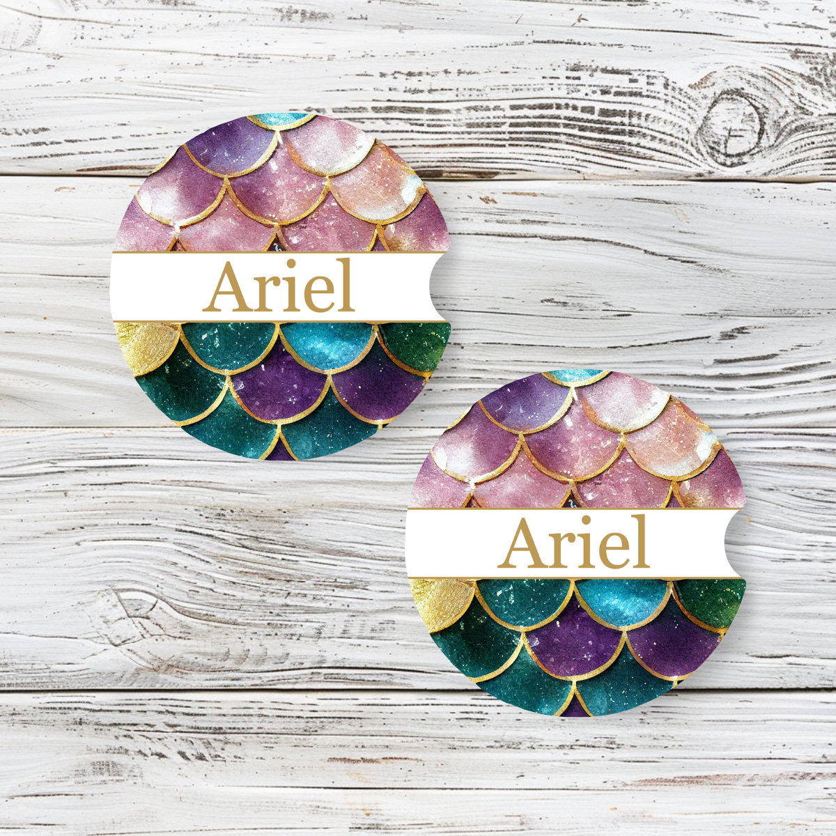 Personalized Car Coaster - Ariel (Set of 2)