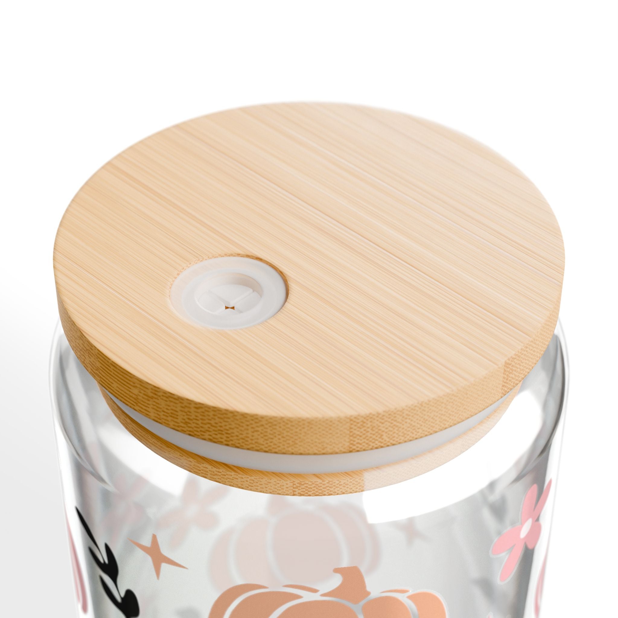 Boho Halloween 16oz Glass Can