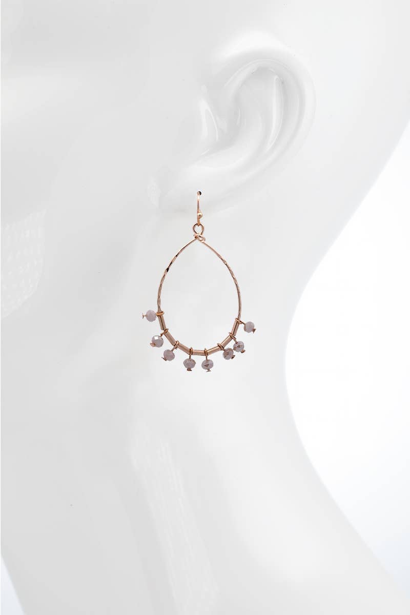 Pink Bead Earrings