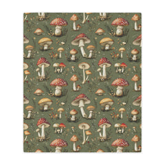 Whimsical Mushroom Minky Blanket