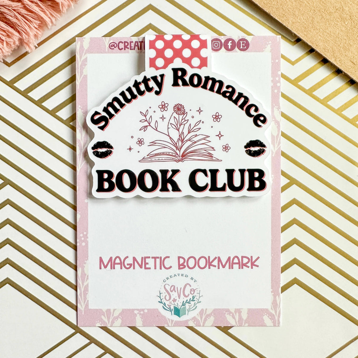 Smutty Romance Book Club Cute Magnetic Bookmark