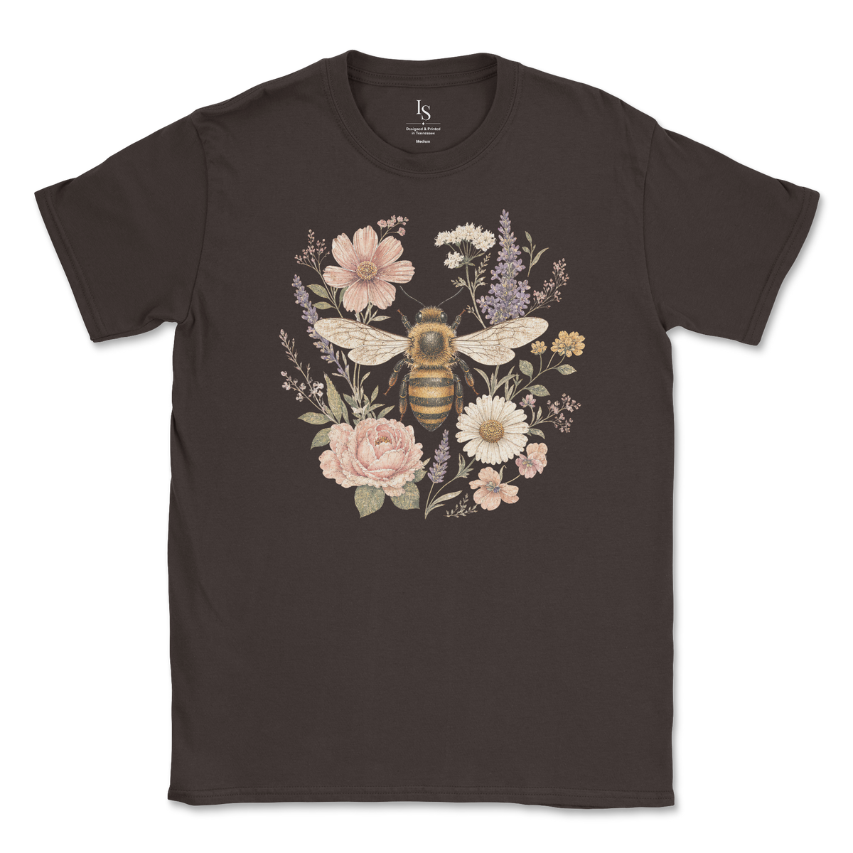 Vintage Bees with Wildflowers T-Shirt