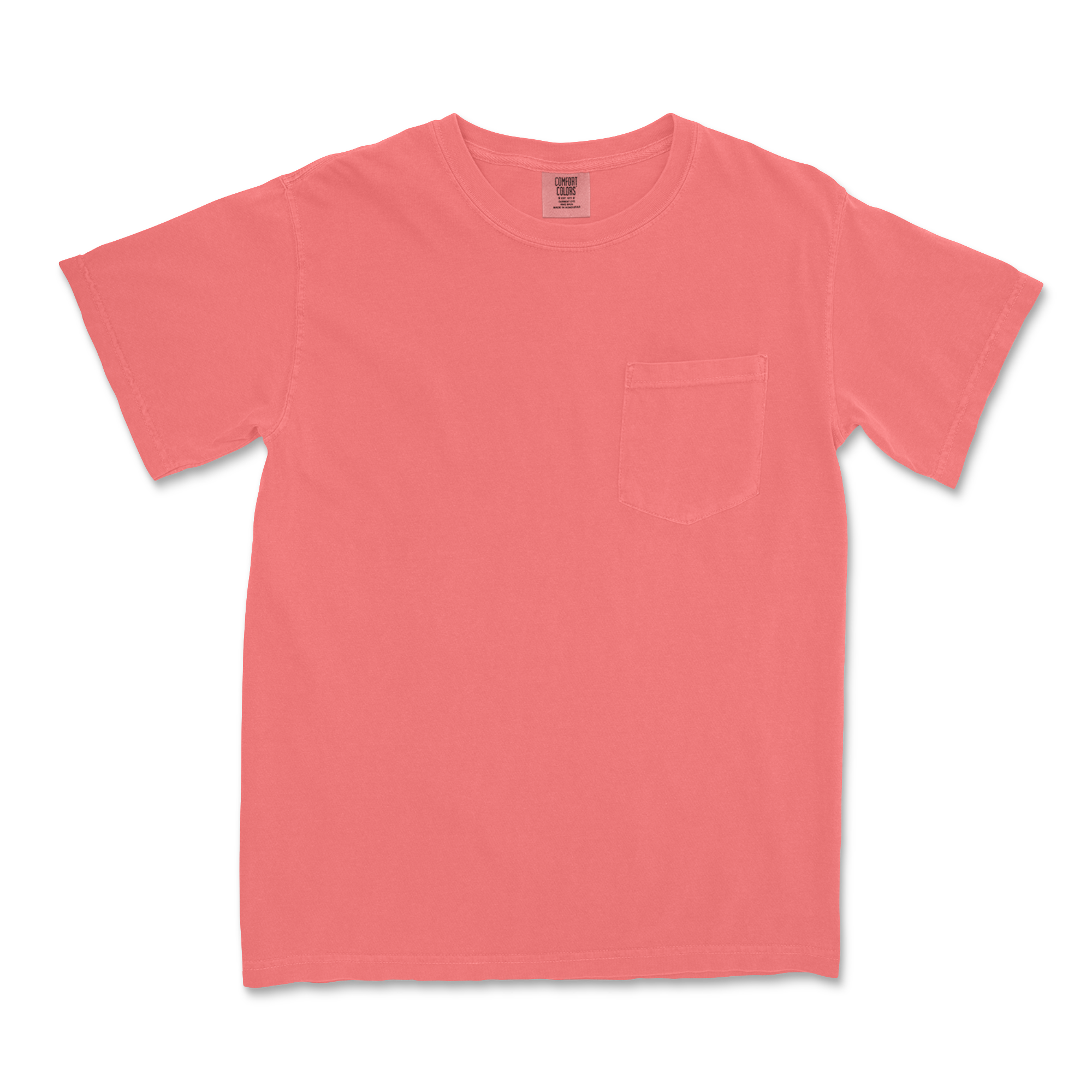 Monogrammed Comfort Colors Pocket Short Sleeve T-Shirt
