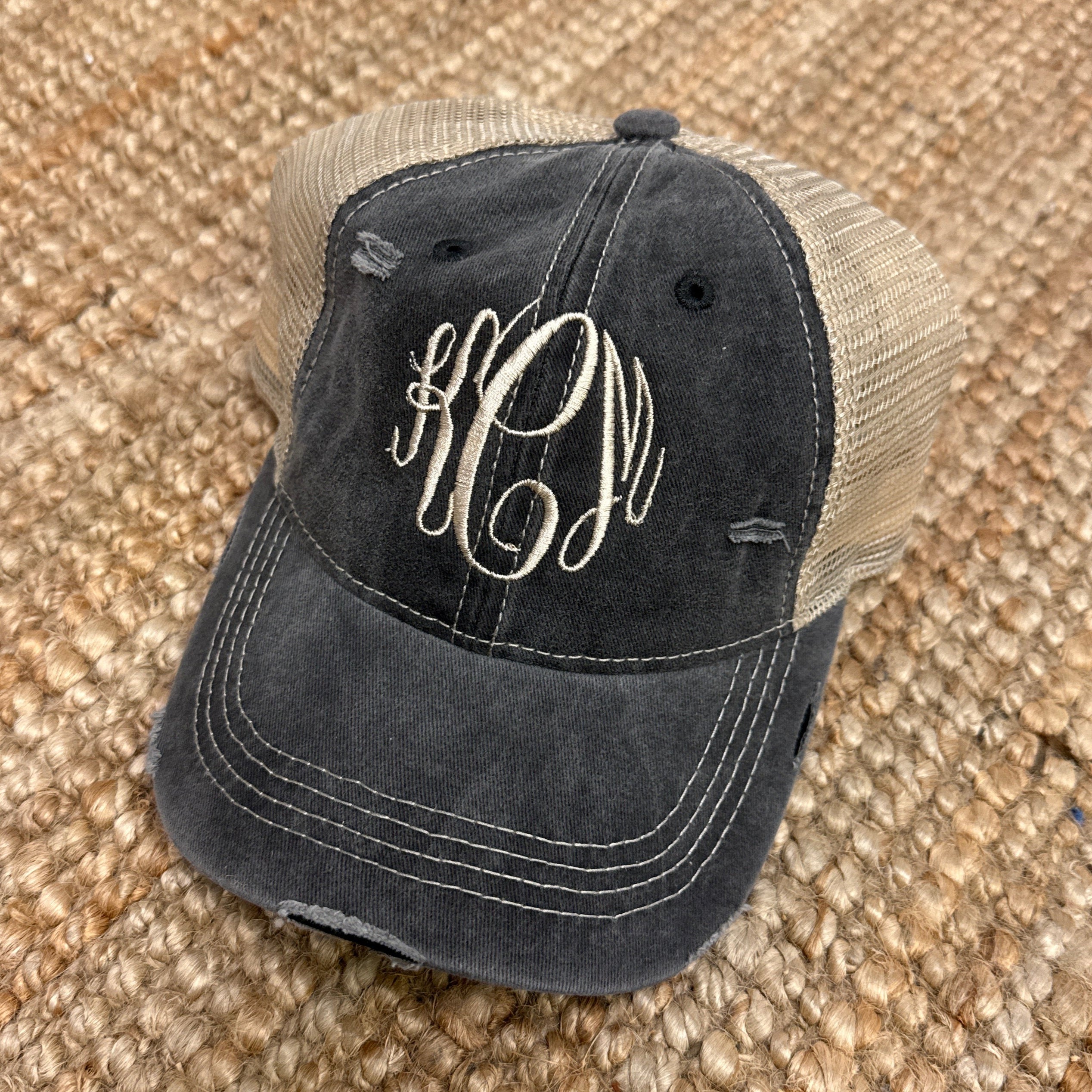 Monogrammed Pony Trucker Cap