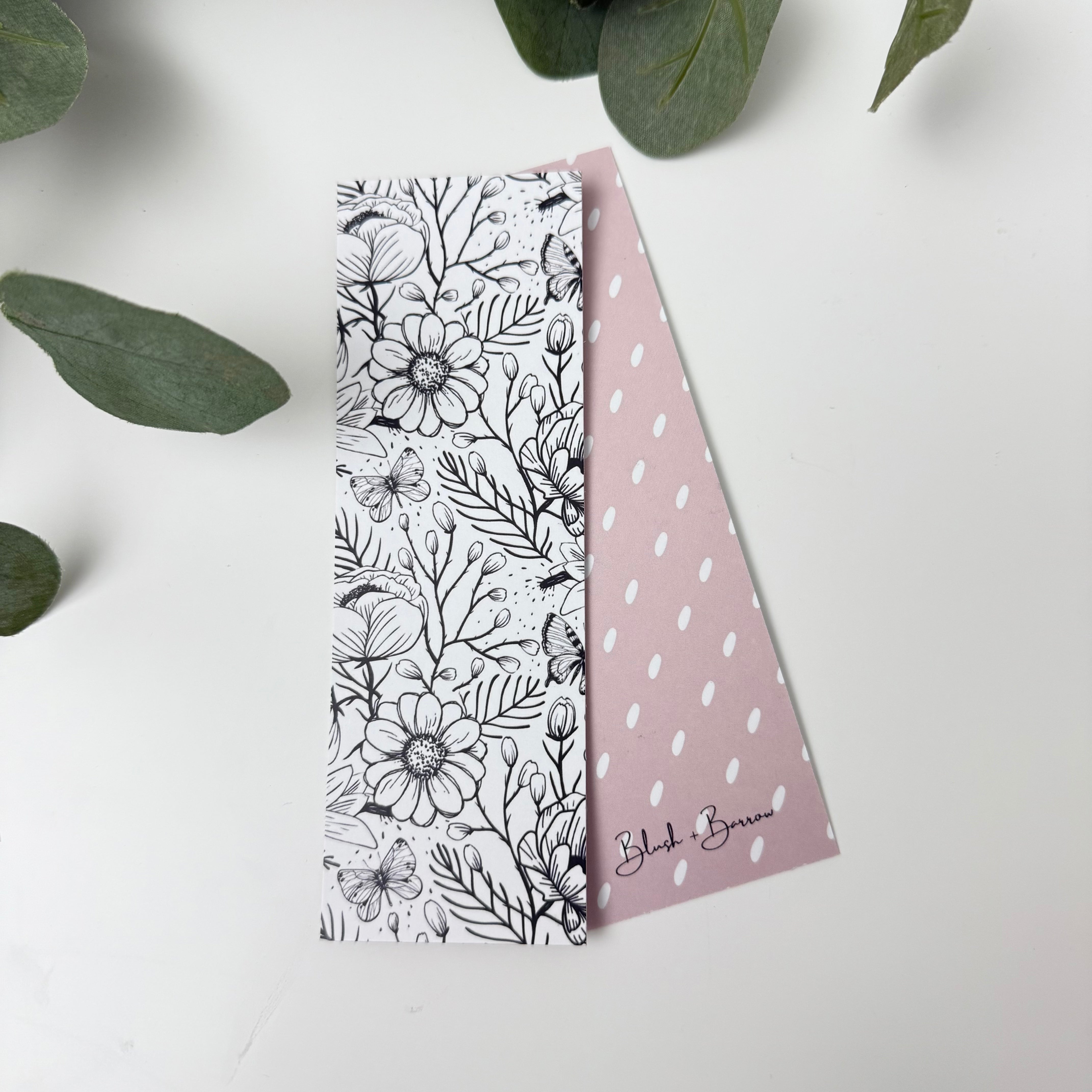 Noir Botanical Bookmark