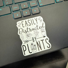Easily Distracted By Plants Sticker