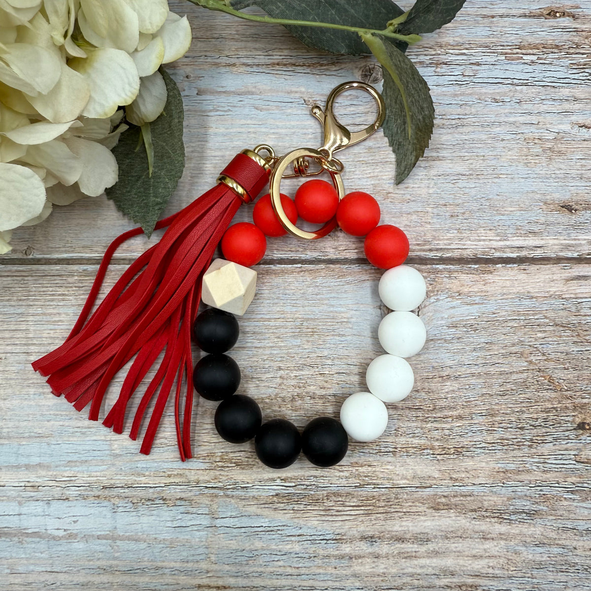 Wristlet Keychain | Game Day | Blue & White | APSU