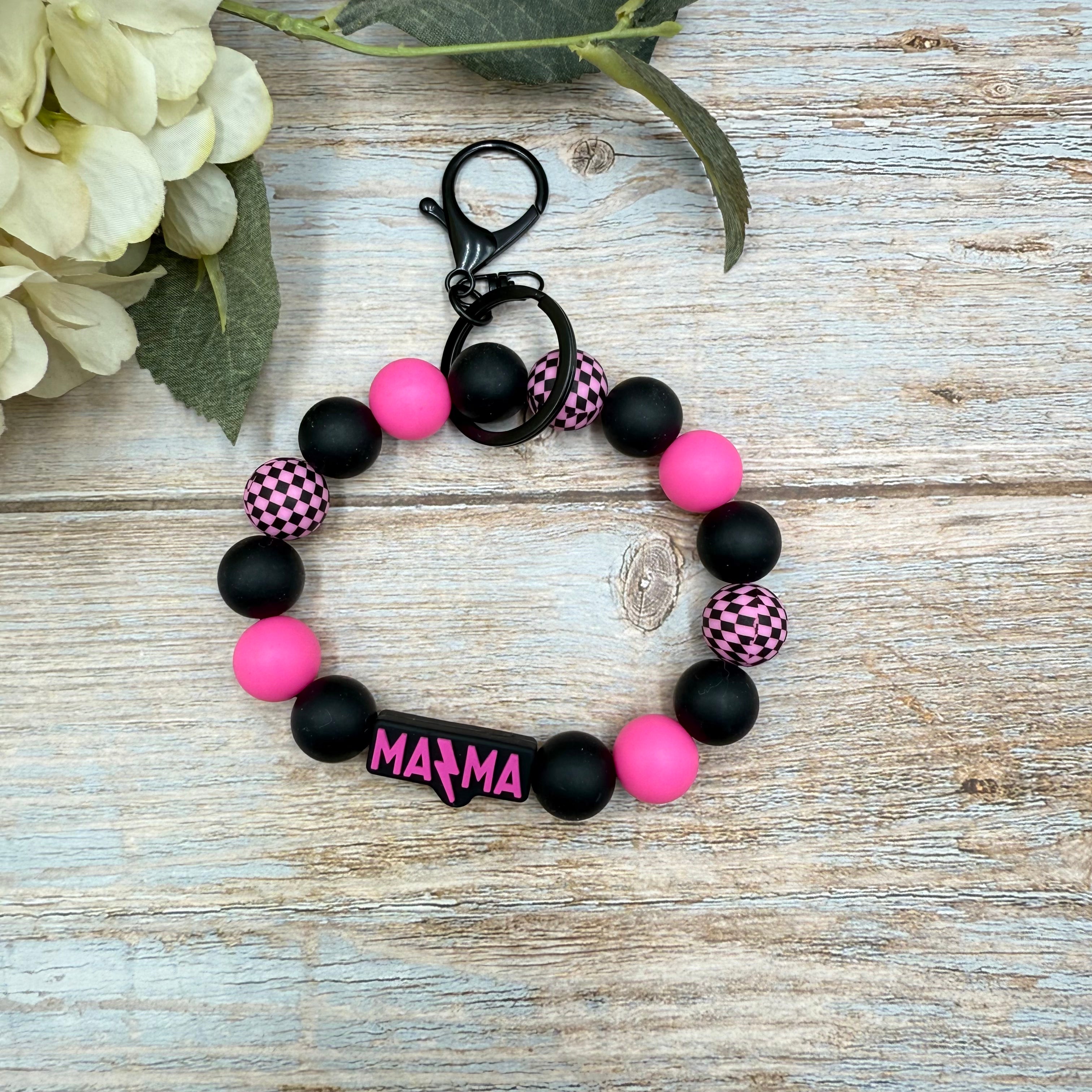 Wristlet Keychain | Lightening Bolt MAMA