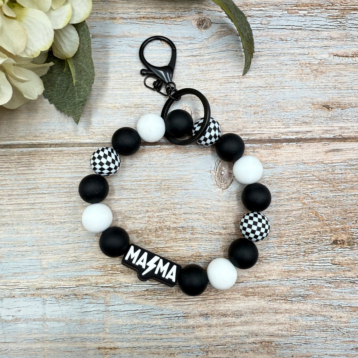 Wristlet Keychain | Lightening Bolt MAMA