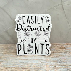 Easily Distracted By Plants Sticker