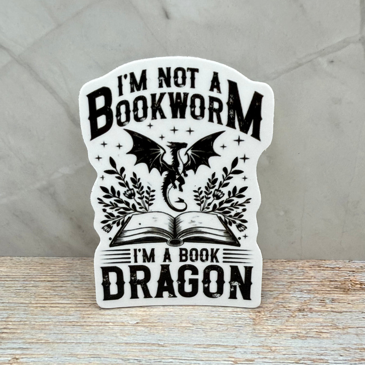 Book Dragon Sticker