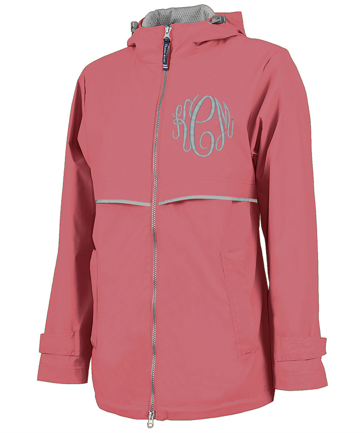 Monogrammed Ladies Rain Jacket - Mauve