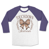 Touchdown Season Raglan Raglan - Purple