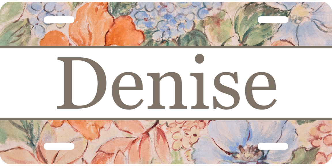 Personalized License Plate - Denise