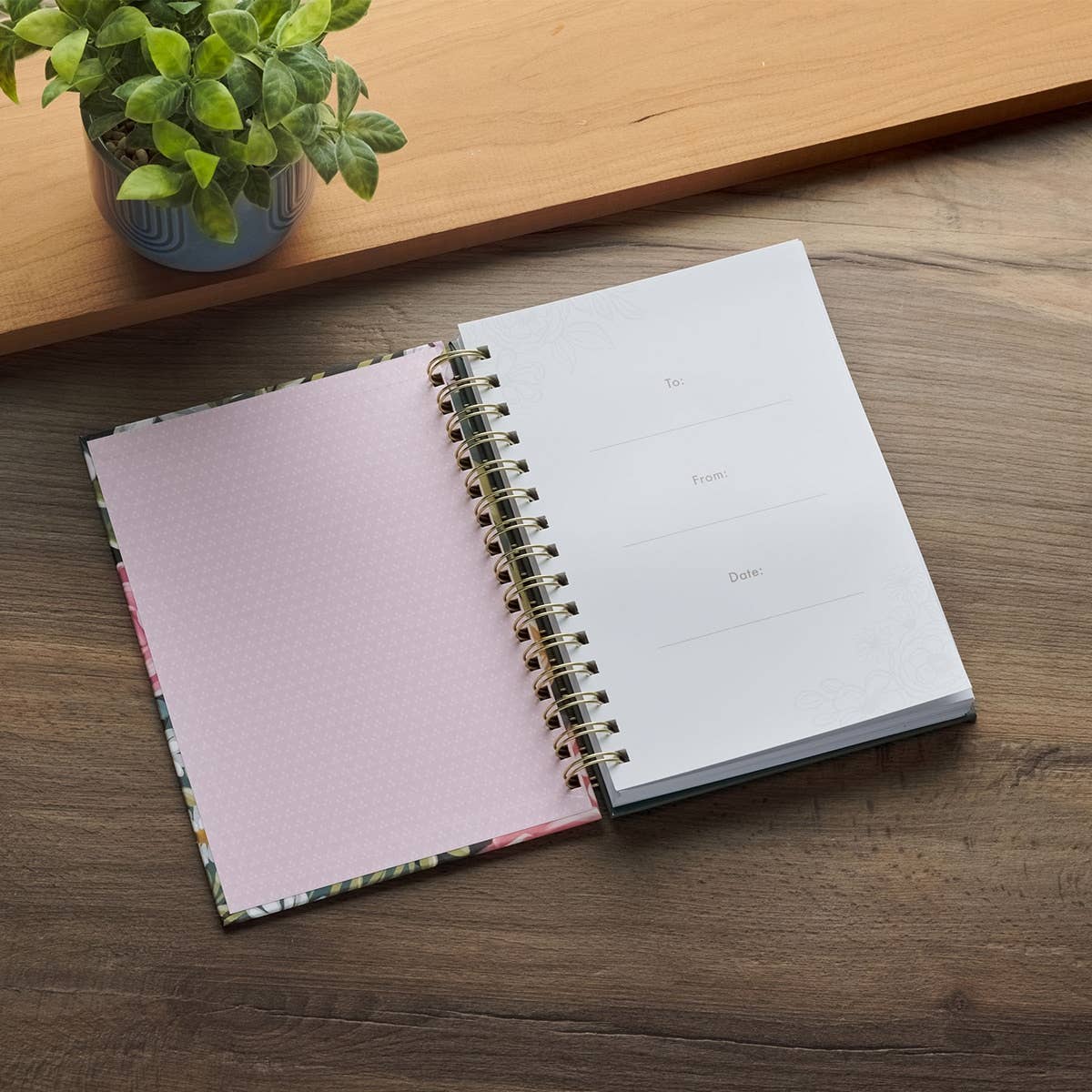 Journal Wirebound | Floral Love the Lord Matt. 22:37