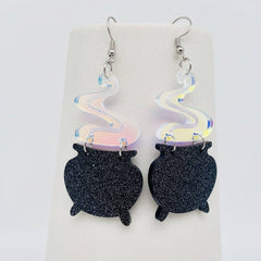 Smoking Cauldron Dangle Earrings