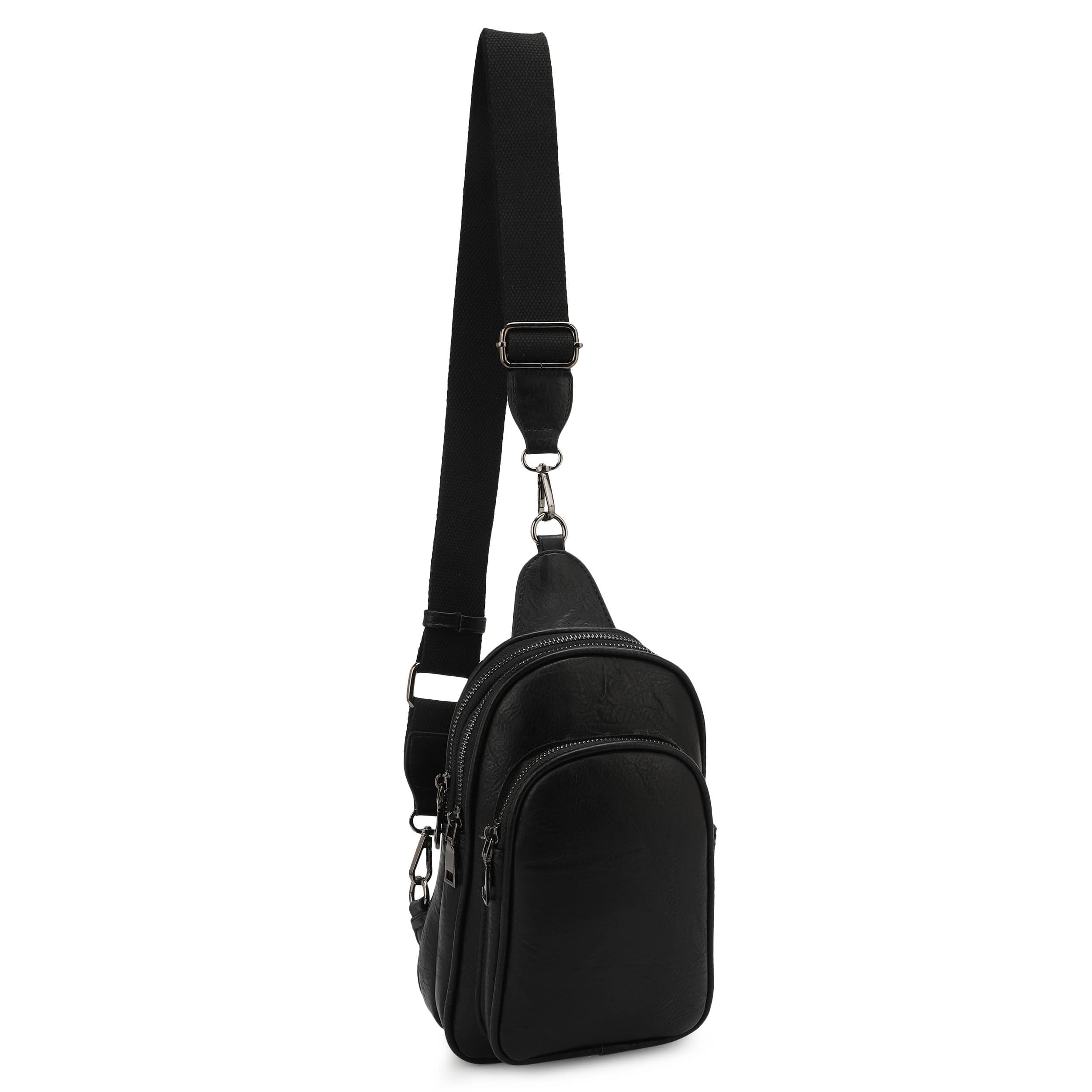 Gia Distressed Vegan Leather Sling Bag