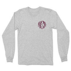 Monogrammed Game Day Long Sleeve T-Shirt