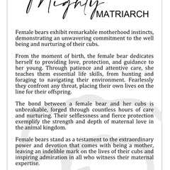 Story Ornament - Bears - the Mighty Matriarch