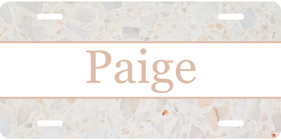 Personalized License Plate - Paige