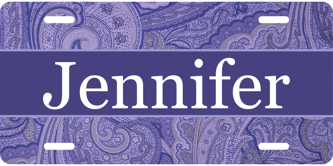 Personalized License Plate - Jennifer