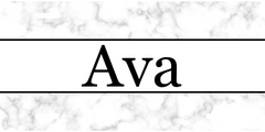 Personalized License Plate - Ava