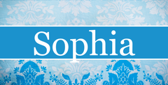 Personalized License Plate - Sophia