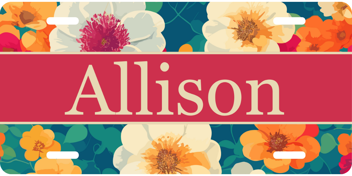 Personalized License Plate - Allison