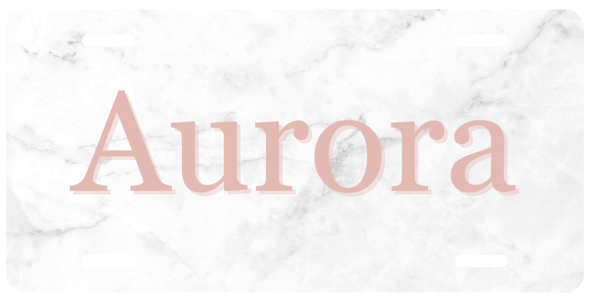 Personalized License Plate - Aurora