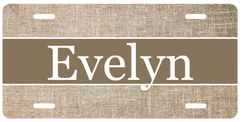 Personalized License Plate - Evelyn
