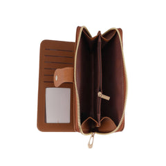 Leather Laser Cut Out Detail Wallet