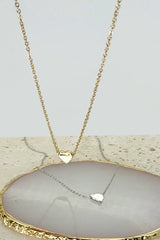 Mini Heart Necklace - Silver