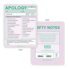 Apology Nifty Note Pad