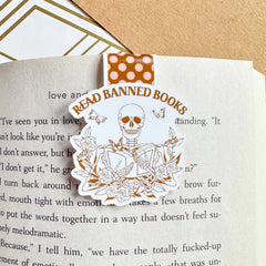Read Banned Books Cute Magnetic Bookmark