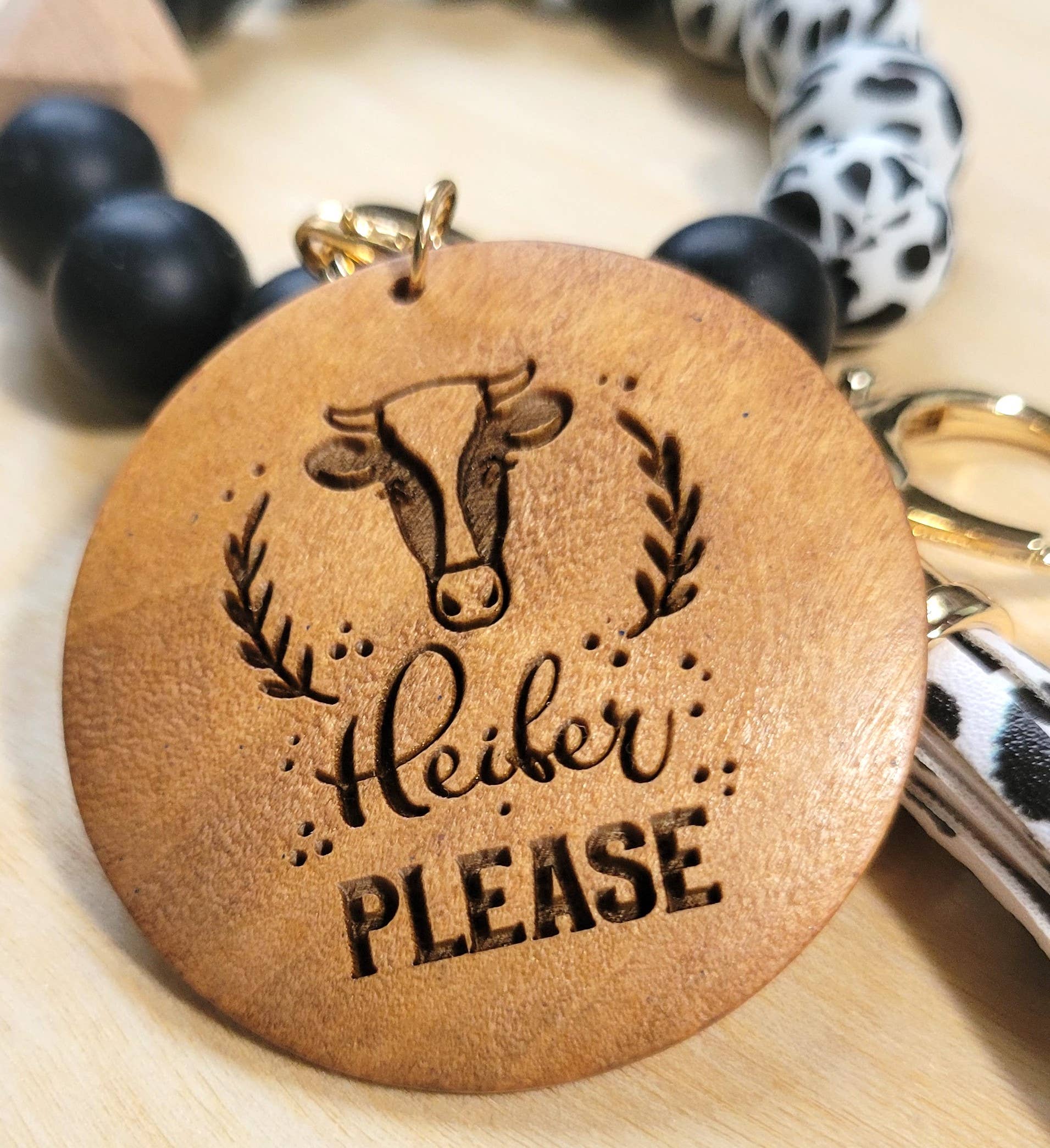 Keychain Disc | Heifer Please