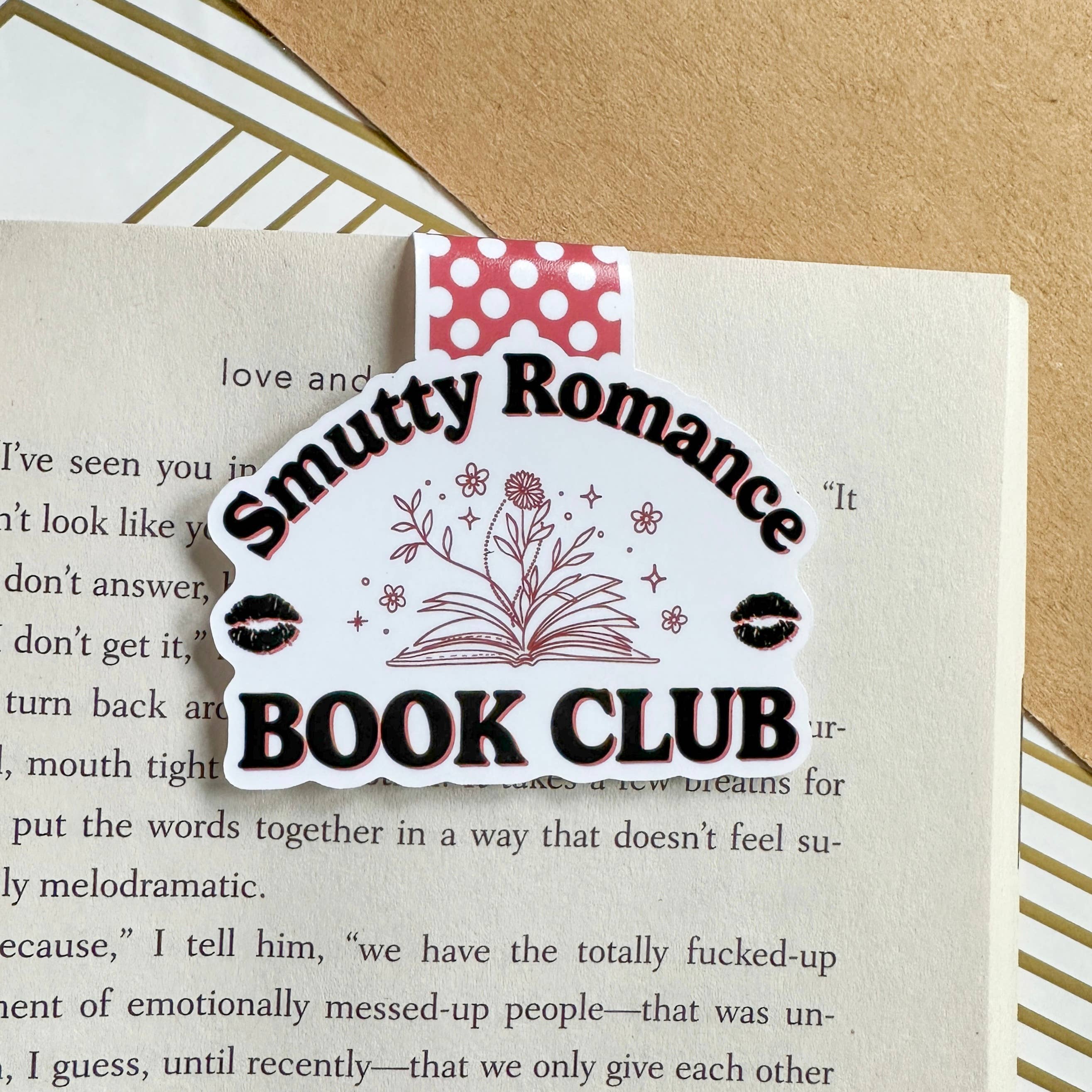 Smutty Romance Book Club Cute Magnetic Bookmark